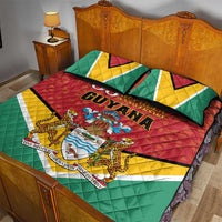 Guyana 55th Republic Anniversary Quilt Bed Set Flag Style - Wonder Print Shop
