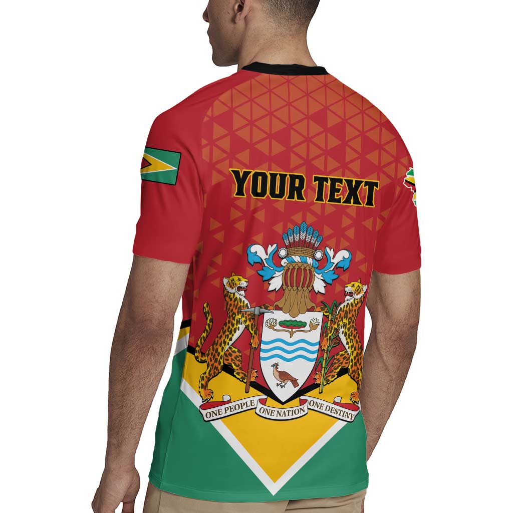Personalized Guyana 55th Republic Anniversary Rugby Jersey Flag Style - Wonder Print Shop