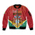 Personalized Guyana 55th Republic Anniversary Sleeve Zip Bomber Jacket Flag Style - Wonder Print Shop