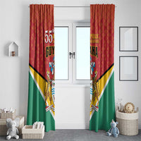 Guyana 55th Republic Anniversary Window Curtain Flag Style - Wonder Print Shop