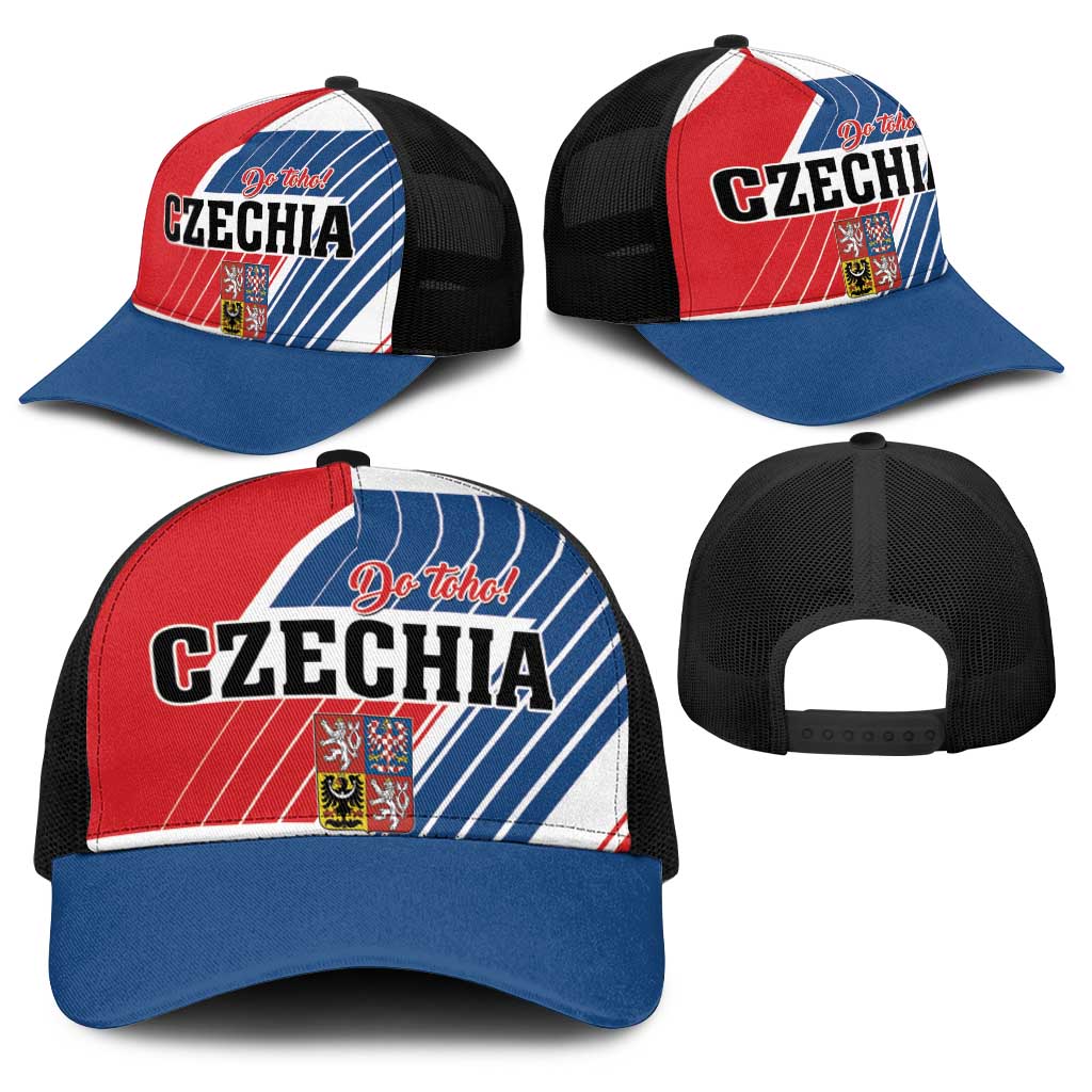 Hockey 2026 Czech Republic Baseball Net Cap Team Czechia Go Champions