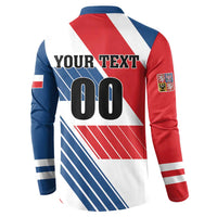Custom Hockey 2026 Czech Republic Button Sweatshirt Team Czechia Go Champions - Wonder Print Shop