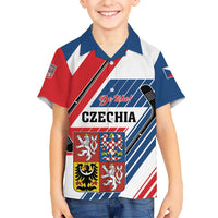 Custom Hockey 2026 Czech Republic Kid Hawaiian Shirt Team Czechia Go Champions - Wonder Print Shop