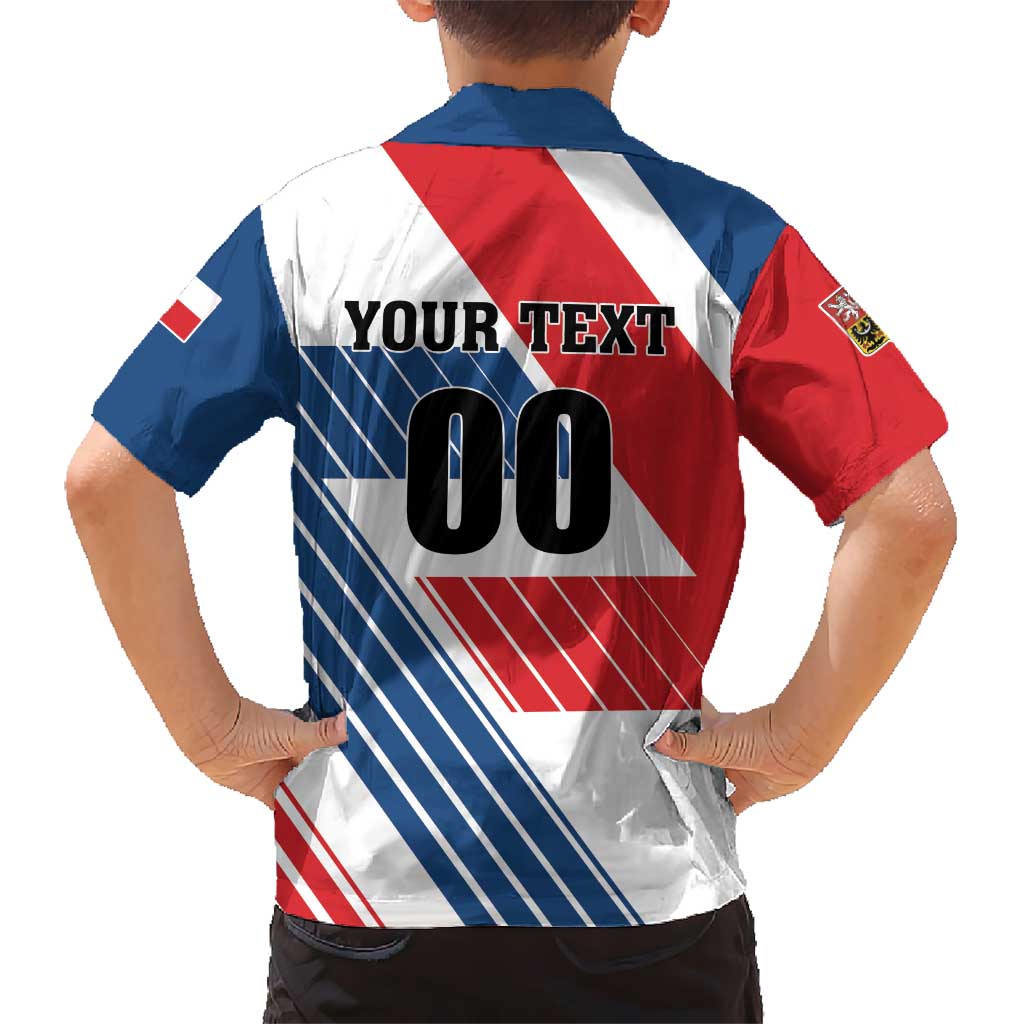 Custom Hockey 2026 Czech Republic Kid Hawaiian Shirt Team Czechia Go Champions - Wonder Print Shop