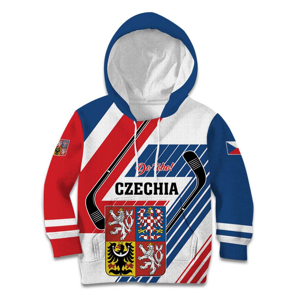 Custom Hockey 2026 Czech Republic Kid Hoodie Team Czechia Go Champions - Wonder Print Shop