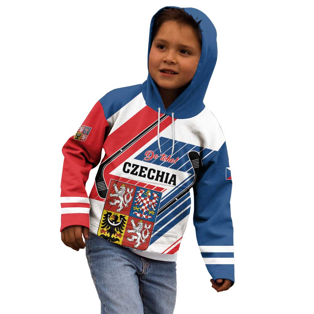Custom Hockey 2026 Czech Republic Kid Hoodie Team Czechia Go Champions - Wonder Print Shop