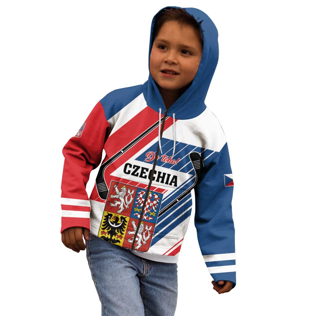 Custom Hockey 2026 Czech Republic Kid Hoodie Team Czechia Go Champions - Wonder Print Shop