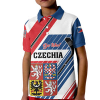 Custom Hockey 2026 Czech Republic Kid Polo Shirt Team Czechia Go Champions - Wonder Print Shop