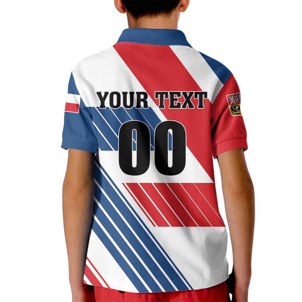 Custom Hockey 2026 Czech Republic Kid Polo Shirt Team Czechia Go Champions - Wonder Print Shop