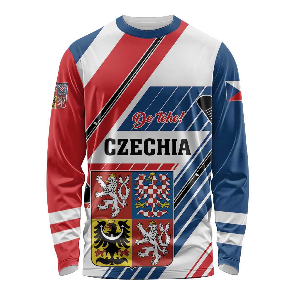 Custom Hockey 2026 Czech Republic Long Sleeve Shirt Team Czechia Go Champions - Wonder Print Shop