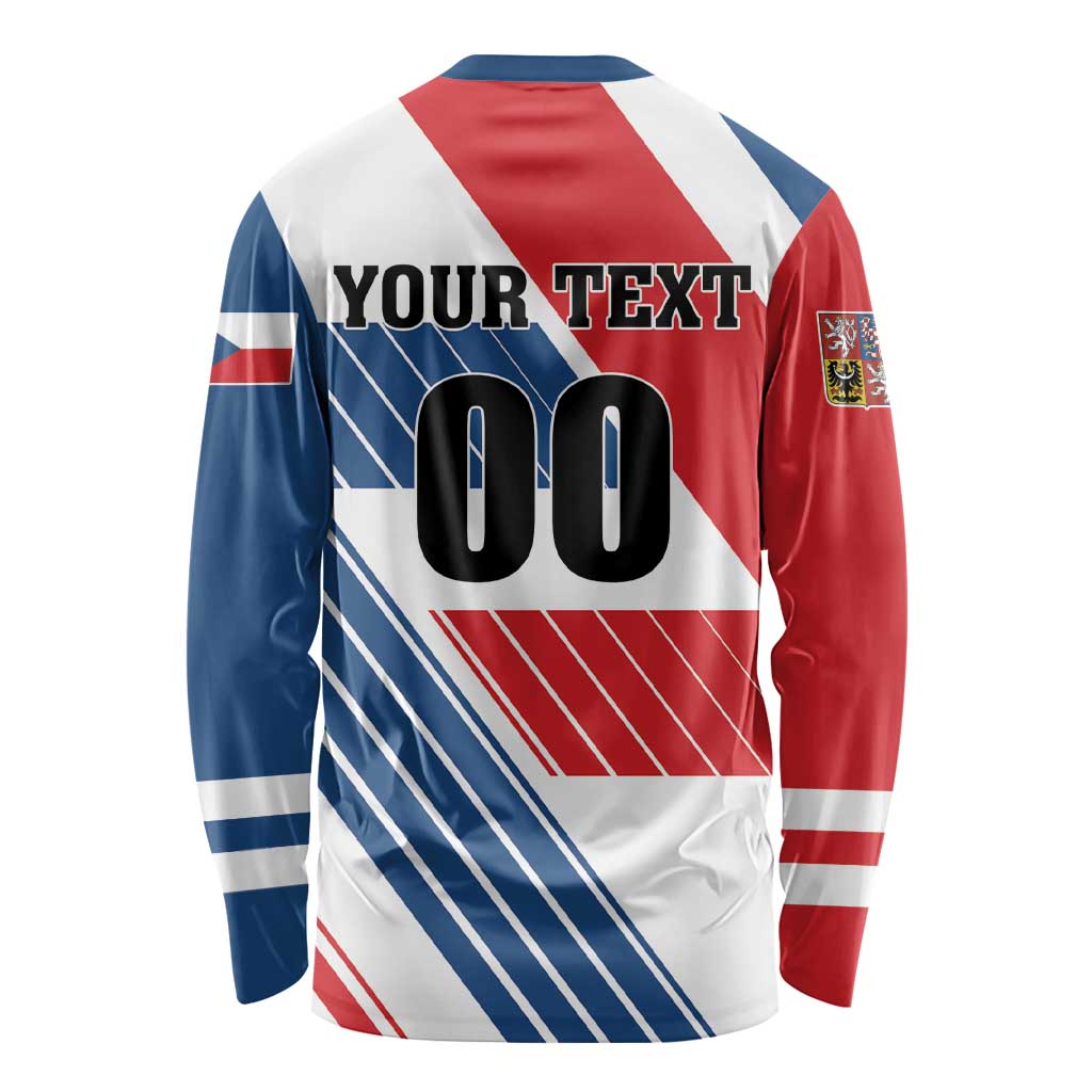 Custom Hockey 2026 Czech Republic Long Sleeve Shirt Team Czechia Go Champions - Wonder Print Shop