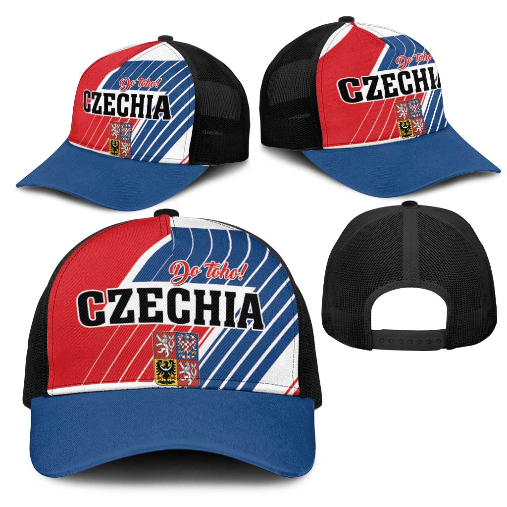 Hockey 2026 Czech Republic Mesh Trucker Cap Team Czechia Go Champions