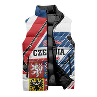 Custom Hockey 2026 Czech Republic Sleeveless Puffer Jacket Team Czechia Go Champions - Wonder Print Shop