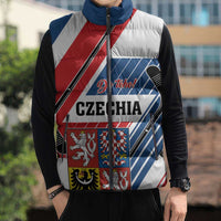 Custom Hockey 2026 Czech Republic Sleeveless Puffer Jacket Team Czechia Go Champions - Wonder Print Shop