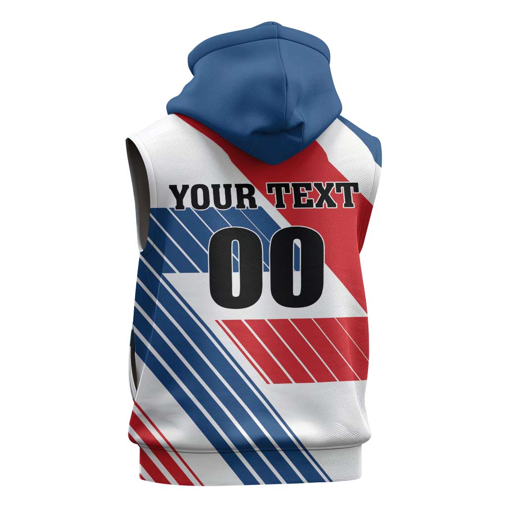 Custom Hockey 2026 Czech Republic Sleeveless Zip Hoodie Team Czechia Go Champions - Wonder Print Shop