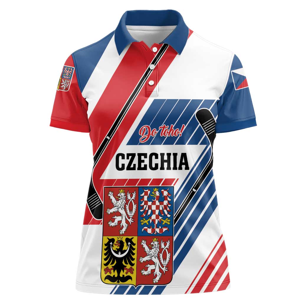 Custom Hockey 2026 Czech Republic Women Polo Shirt Team Czechia Go Champions - Wonder Print Shop