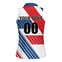 Custom Hockey 2026 Czech Republic Women Sleeveless Polo Shirt Team Czechia Go Champions - Wonder Print Shop