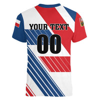 Custom Hockey 2026 Czech Republic Women V-Neck T-Shirt Team Czechia Go Champions - Wonder Print Shop