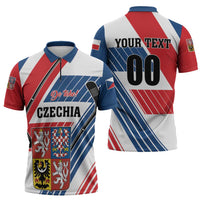 Custom Hockey 2026 Czech Republic Zipper Polo Shirt Team Czechia Go Champions - Wonder Print Shop