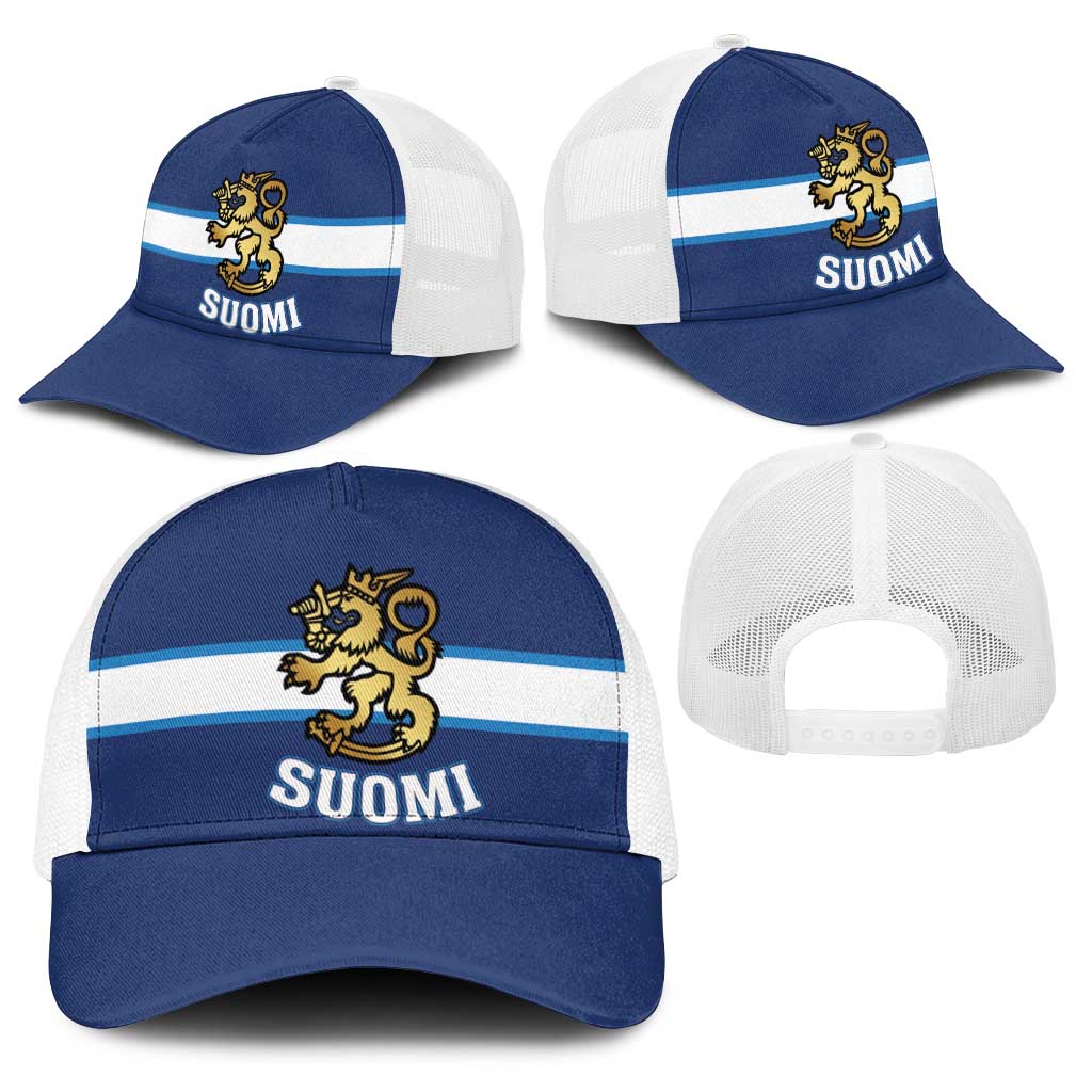 Hockey 2026 Finland Baseball Net Cap Finnish Leijonat Champions