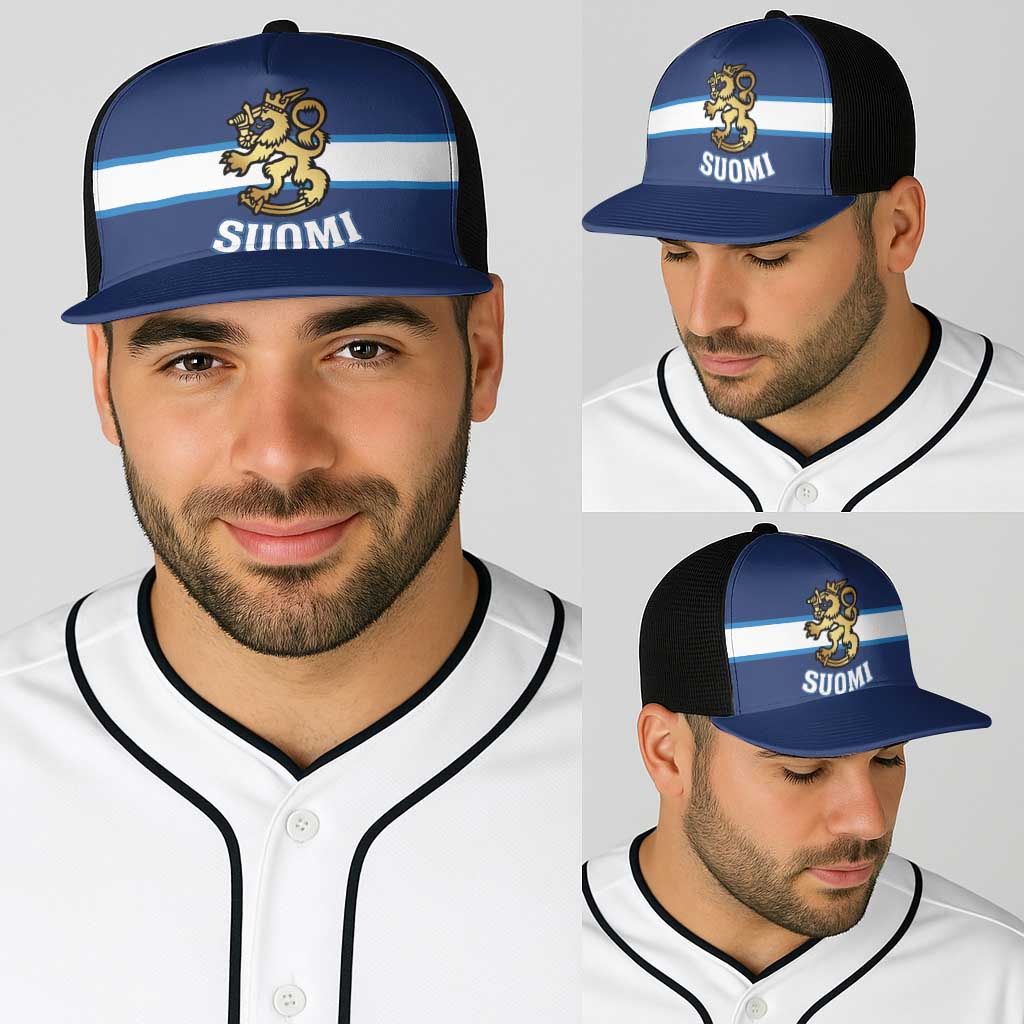 Hockey 2026 Finland Baseball Net Cap Finnish Leijonat Champions