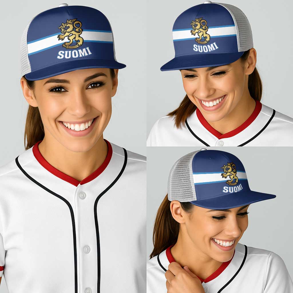 Hockey 2026 Finland Baseball Net Cap Finnish Leijonat Champions