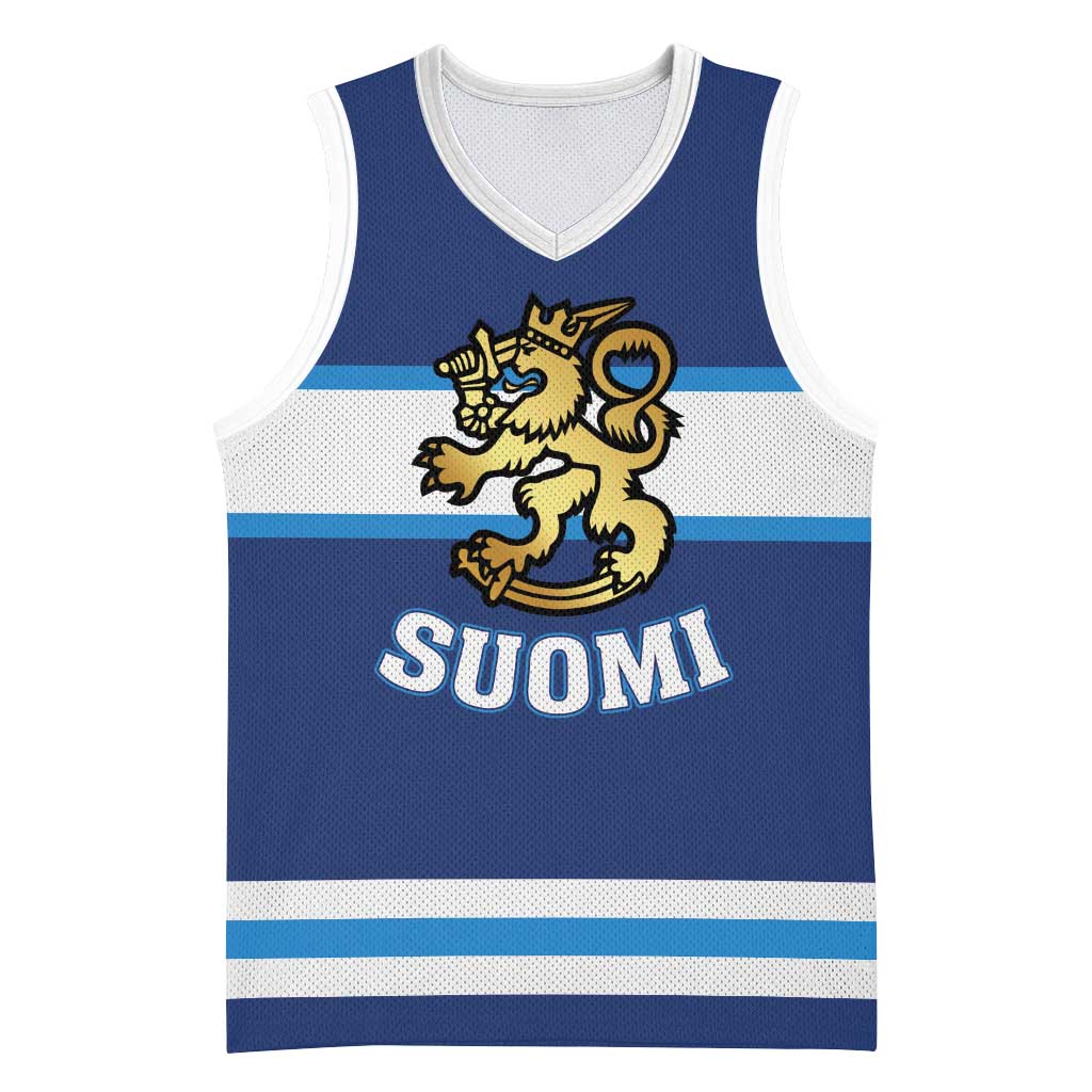 Custom Hockey 2026 Finland Basketball Jersey Finnish Leijonat Champions - Wonder Print Shop