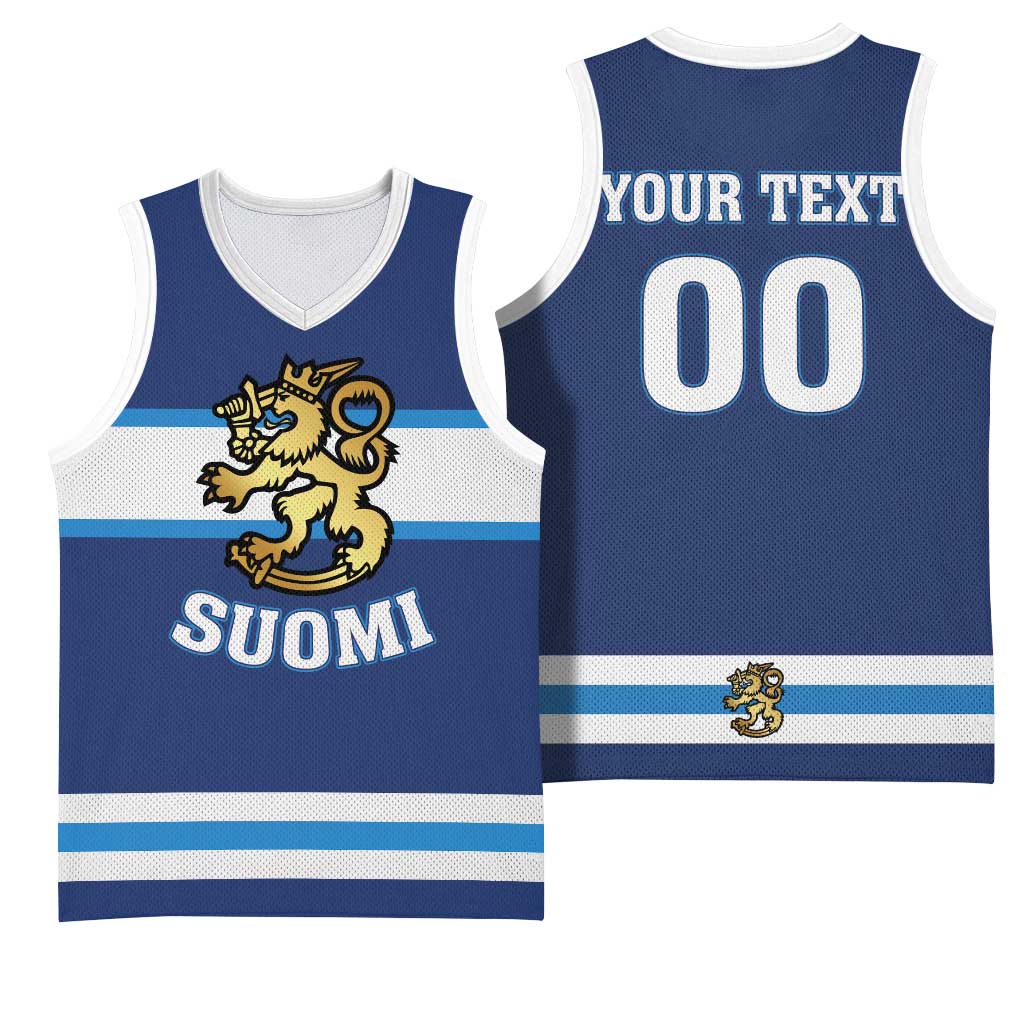 Custom Hockey 2026 Finland Basketball Jersey Finnish Leijonat Champions - Wonder Print Shop