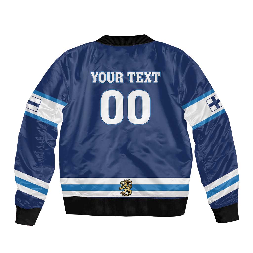 Custom Hockey 2026 Finland Bomber Jacket Finnish Leijonat Champions - Wonder Print Shop