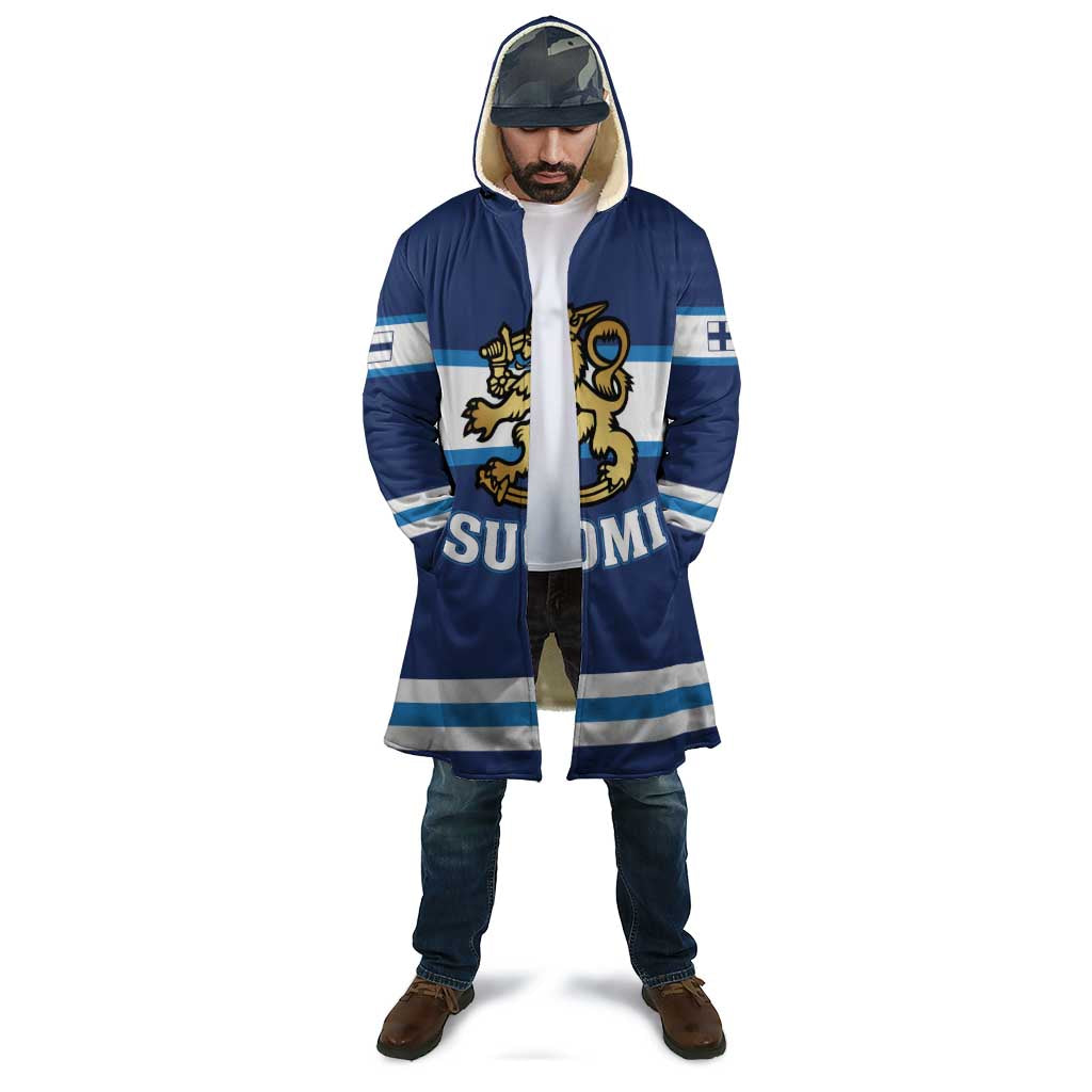 Custom Hockey 2026 Finland Cloak Finnish Leijonat Champions - Wonder Print Shop