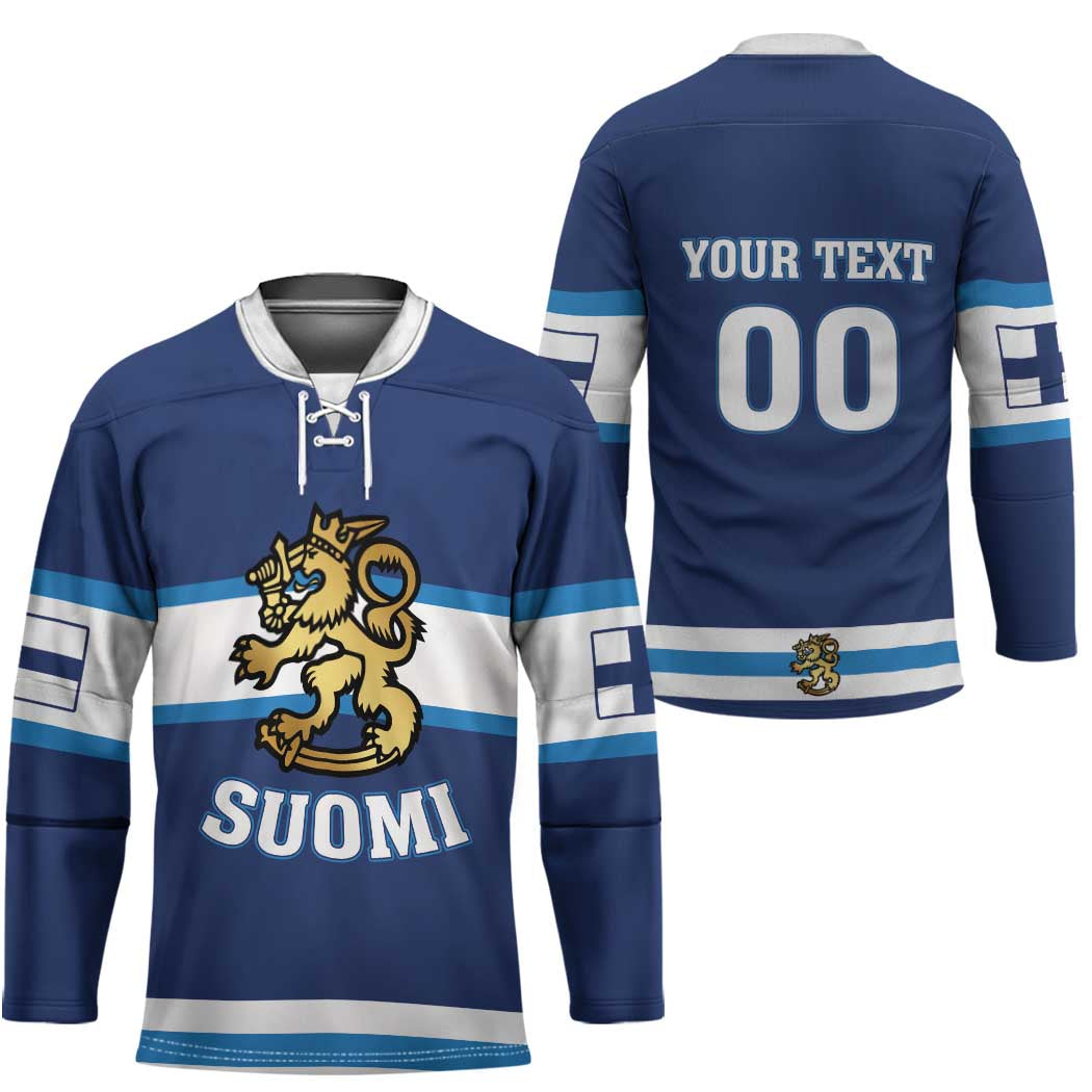 Custom Hockey 2026 Finland Hockey Jersey Finnish Leijonat Champions - Wonder Print Shop