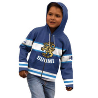 Custom Hockey 2026 Finland Kid Hoodie Finnish Leijonat Champions - Wonder Print Shop