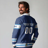 Custom Hockey 2026 Finland Long Sleeve Polo Shirt Finnish Leijonat Champions - Wonder Print Shop