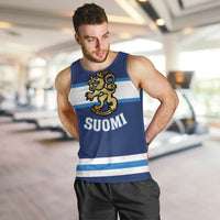 Custom Hockey 2026 Finland Men Tank Top Finnish Leijonat Champions - Wonder Print Shop