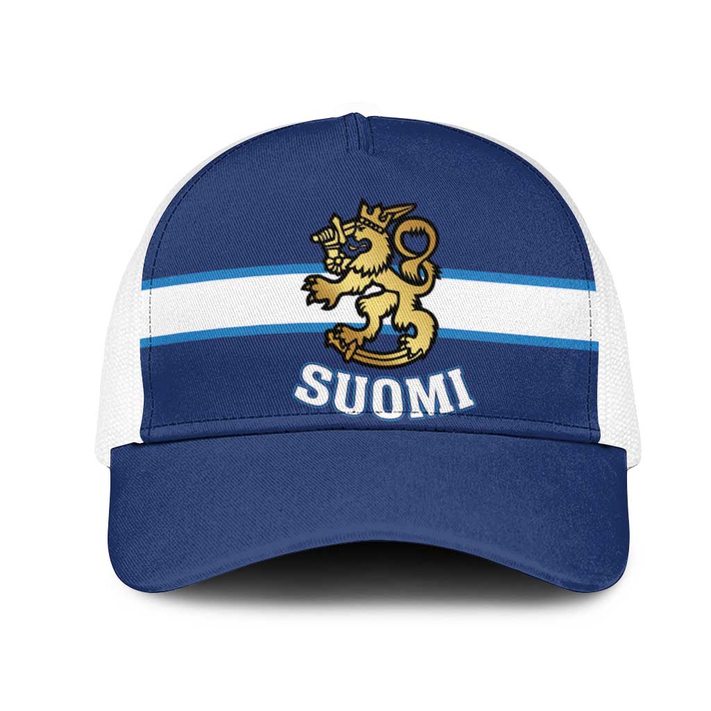 Hockey 2026 Finland Mesh Trucker Cap Finnish Leijonat Champions