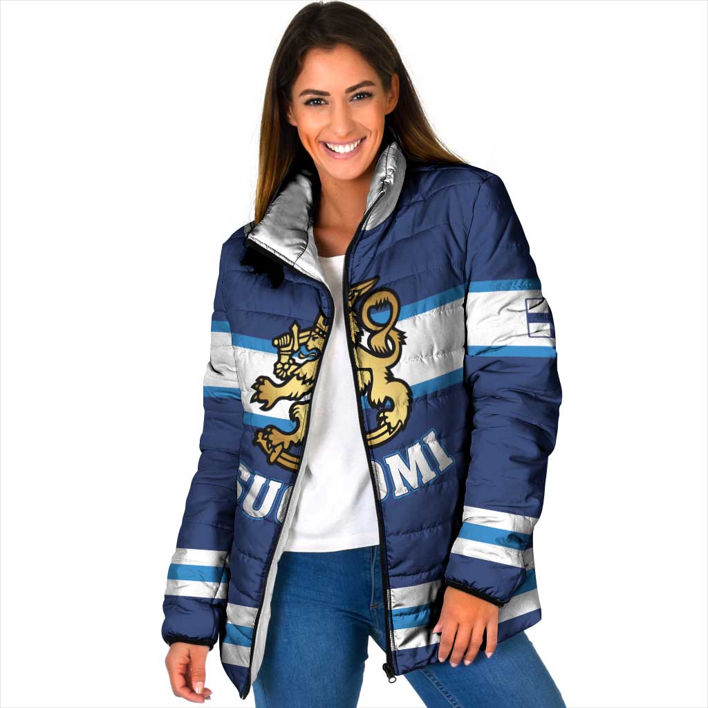 Custom Hockey 2026 Finland Padded Jacket Finnish Leijonat Champions - Wonder Print Shop