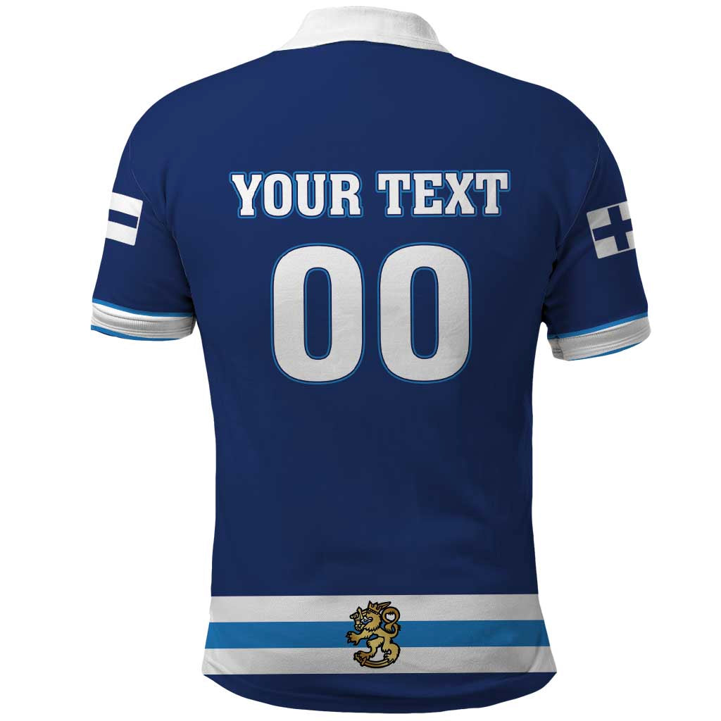 Custom Hockey 2026 Finland Polo Shirt Finnish Leijonat Champions - Wonder Print Shop