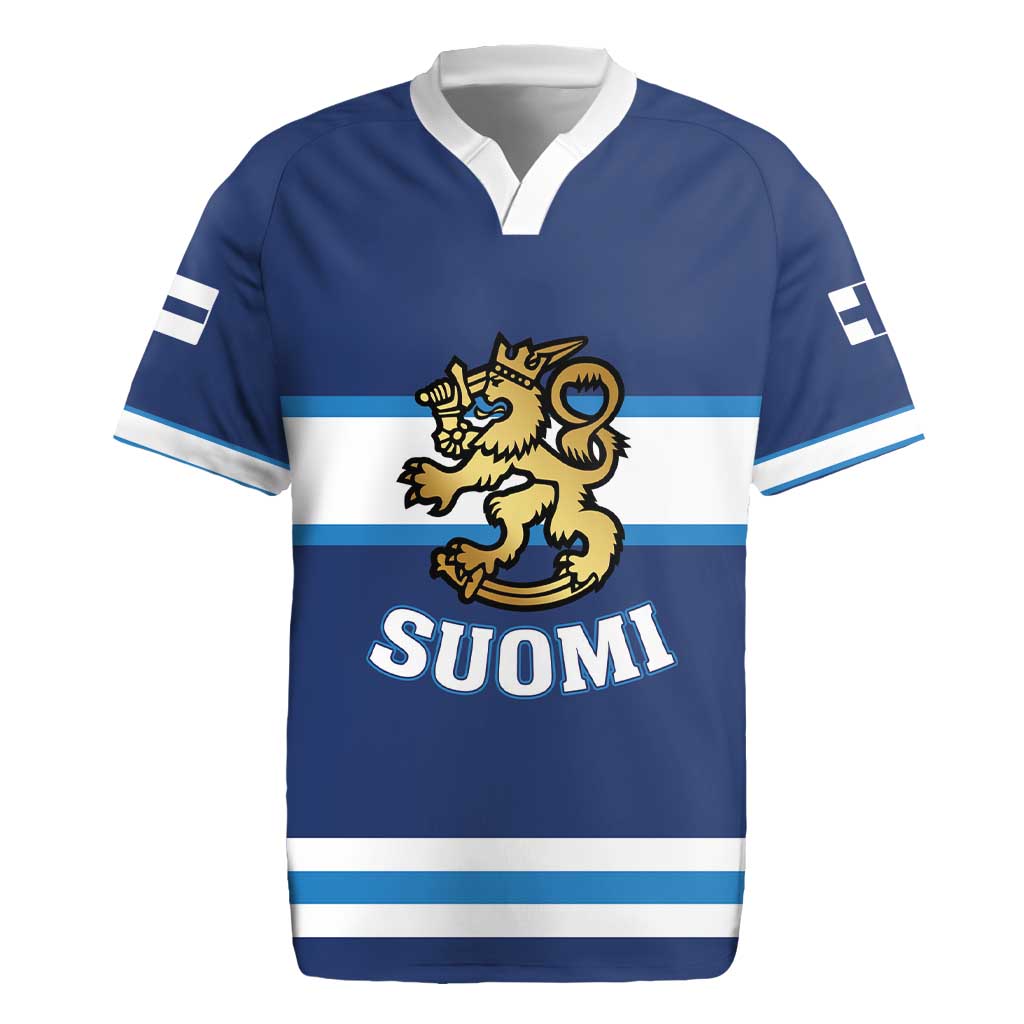 Custom Hockey 2026 Finland Rugby Jersey Finnish Leijonat Champions - Wonder Print Shop