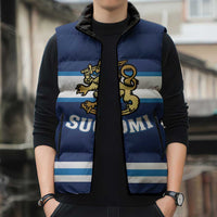 Custom Hockey 2026 Finland Sleeveless Puffer Jacket Finnish Leijonat Champions - Wonder Print Shop