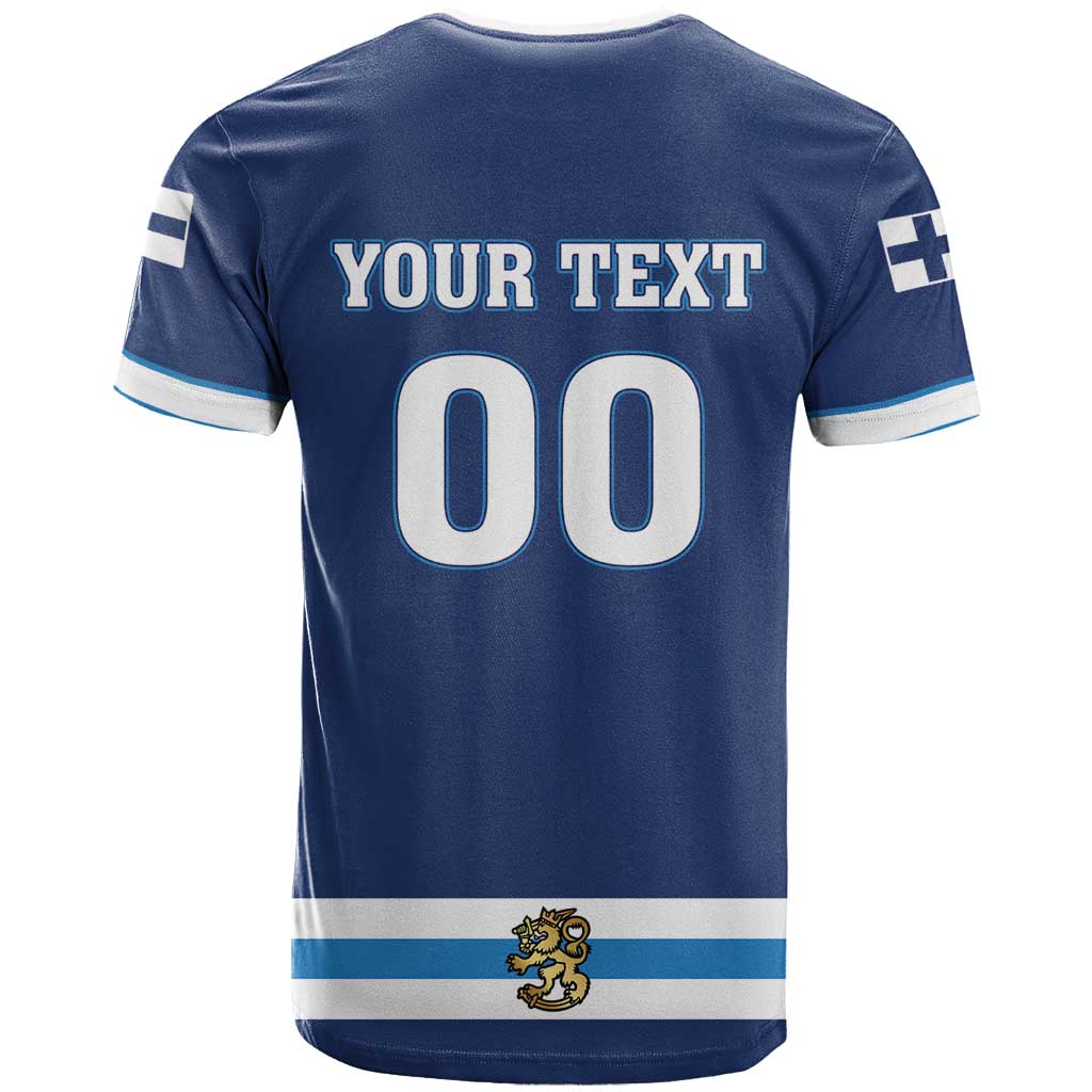 Custom Hockey 2026 Finland T Shirt Finnish Leijonat Champions - Wonder Print Shop