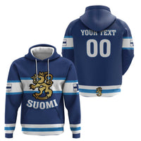 Custom Hockey 2026 Finland Zip Hoodie Finnish Leijonat Champions - Wonder Print Shop