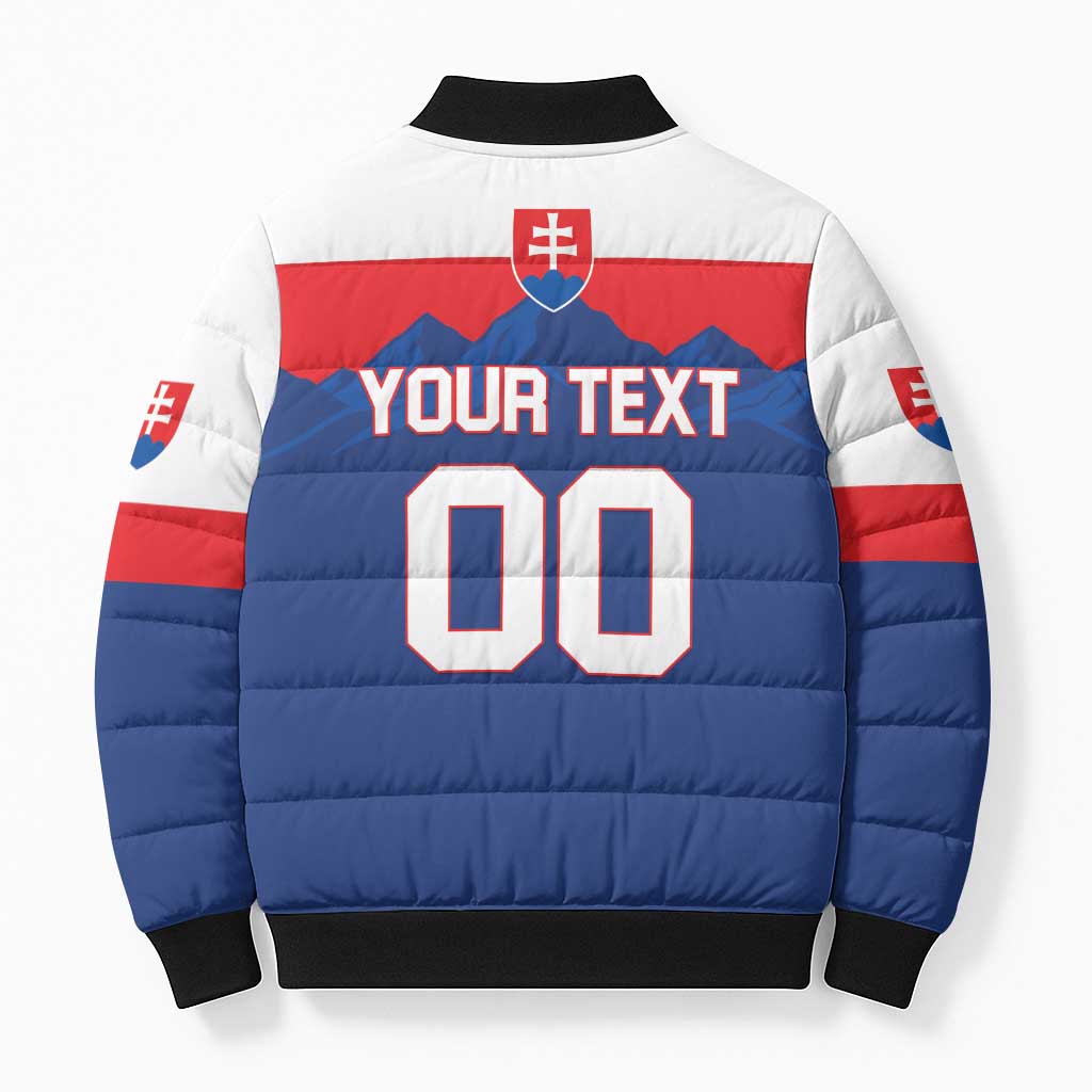 Custom Hockey 2026 Slovakia Bomber Puffer Jacket Nasi Chlapci Go Champions - Wonder Print Shop
