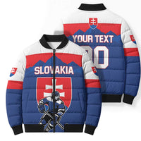 Custom Hockey 2026 Slovakia Bomber Puffer Jacket Nasi Chlapci Go Champions - Wonder Print Shop
