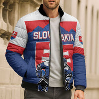 Custom Hockey 2026 Slovakia Bomber Puffer Jacket Nasi Chlapci Go Champions - Wonder Print Shop