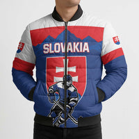 Custom Hockey 2026 Slovakia Bomber Puffer Jacket Nasi Chlapci Go Champions - Wonder Print Shop