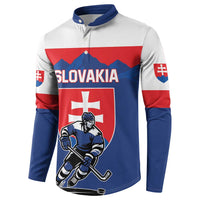 Custom Hockey 2026 Slovakia Button Sweatshirt Nasi Chlapci Go Champions - Wonder Print Shop