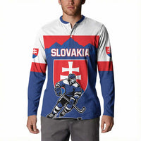 Custom Hockey 2026 Slovakia Button Sweatshirt Nasi Chlapci Go Champions - Wonder Print Shop