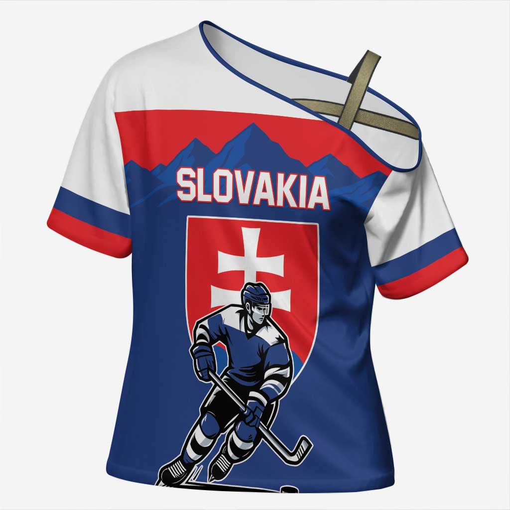 Custom Hockey 2026 Slovakia Cross Shoulder Shirt Nasi Chlapci Go Champions - Wonder Print Shop