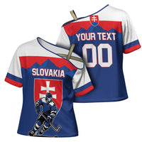 Custom Hockey 2026 Slovakia Cross Shoulder Shirt Nasi Chlapci Go Champions - Wonder Print Shop