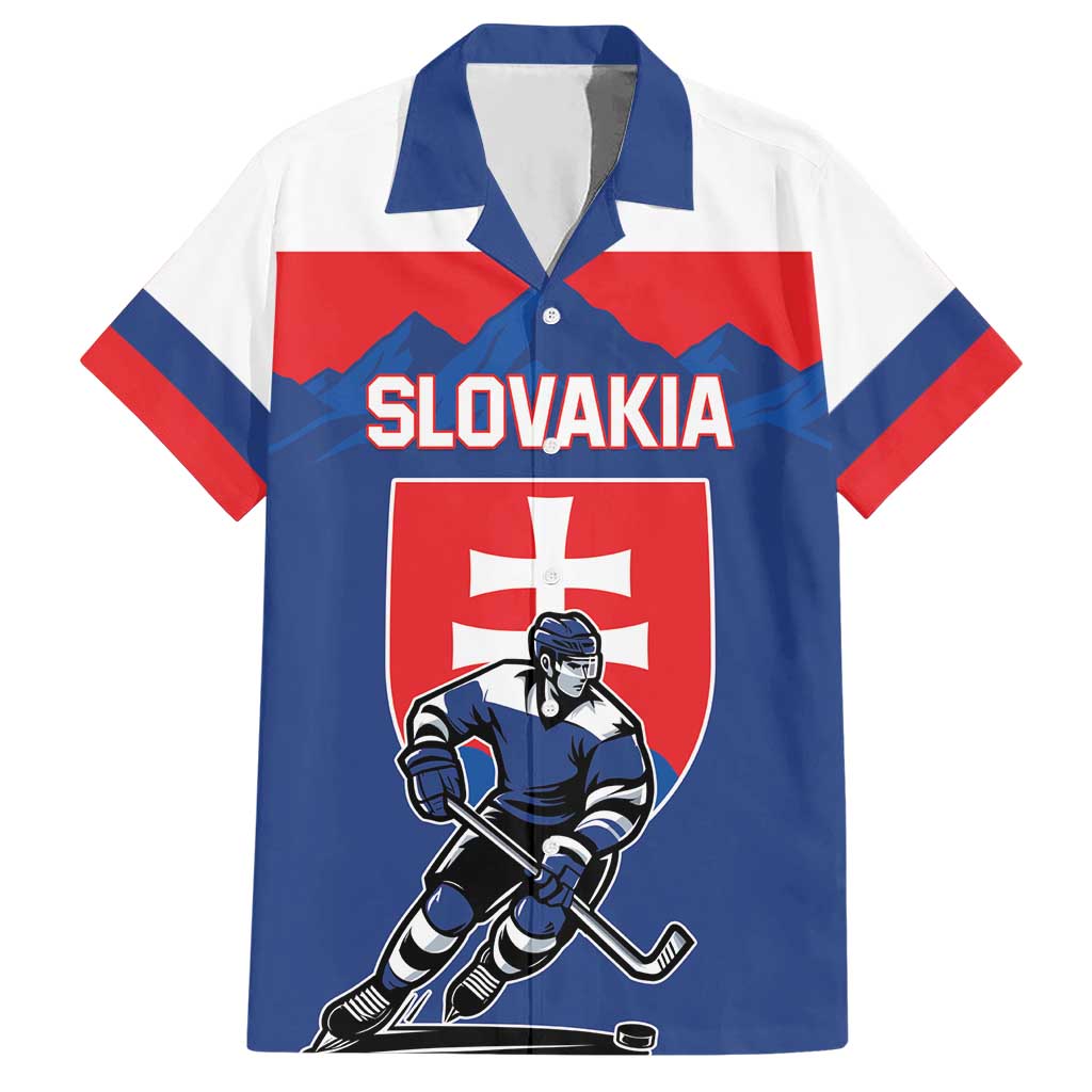 Custom Hockey 2026 Slovakia Hawaiian Shirt Nasi Chlapci Go Champions - Wonder Print Shop